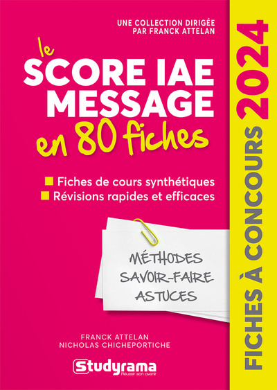 Image de Le Score IAE Message en 80 fiches