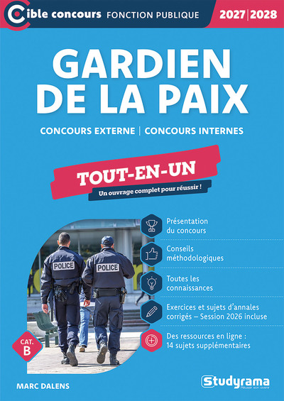 Image de Gardien de la paix – Tout-en-un (Catégorie B – Concours 2027-2028)