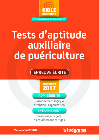 Picture of Tests d'aptitude auxiliiare de puériculture