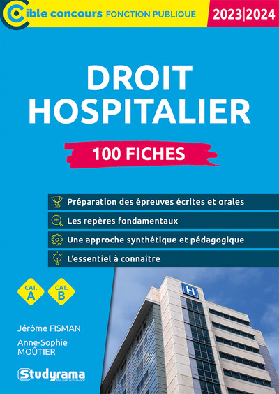 Picture of Droit hospitalier – 100 fiches (Catégories A et B – Édition 2023-2024)