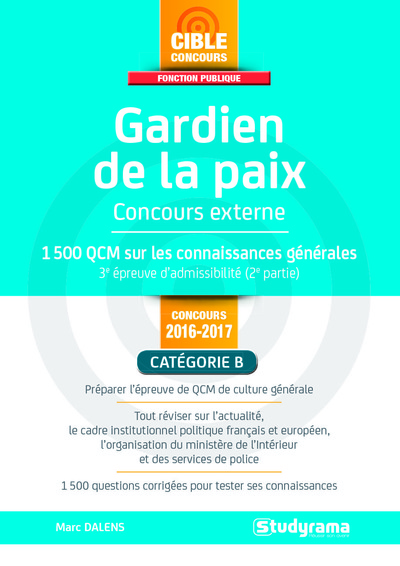 Image de Gardien de la paix - Concours externe catégorie B