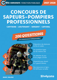 Picture of Concours des sapeurs-pompiers professionnels – 200 questions (Catégories A, B et C – Édition 2027-2028)