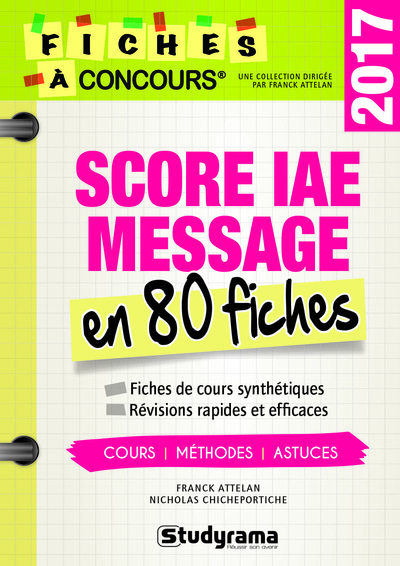 Picture of Score iae message en 80 fiches 2017