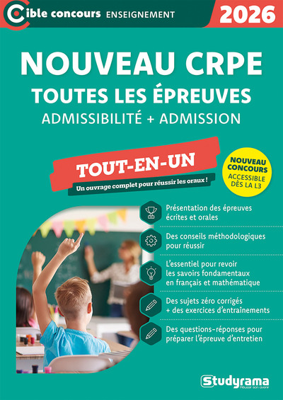 Image de Nouveau CRPE – Toutes les épreuves (admission & admissibilité)