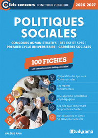 Image de Politiques sociales – 100 fiches (Catégories A, B et C –?Édition 2026-2027)