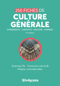 Picture of 250 fiches de culture générale