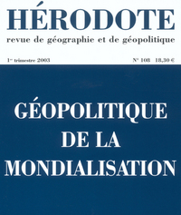 Image de Hérodote numéro 108 - Géopolitique en montagnes
