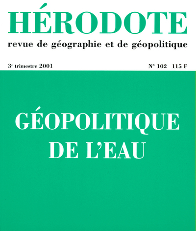 Picture of Hérodote numéro 102 - Géopolitique de l'eau
