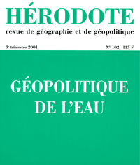 Picture of Hérodote numéro 102 - Géopolitique de l'eau