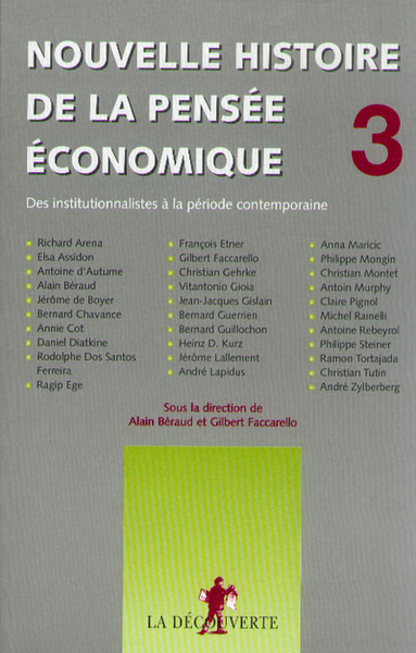 Image de Nouvelle histoire de la pensée économique - tome 3