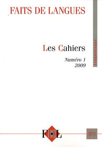 Picture of REVUE DAIT DE LANGUES - LES CAHIERS NUME
