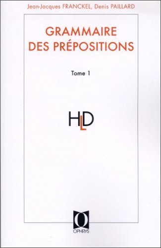 Picture of Grammaire des prépositions