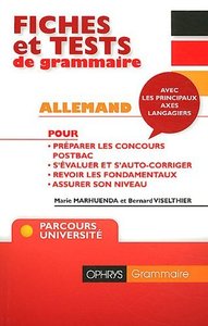 Picture of Fiches et tests de grammaire allemand
