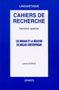 Picture of Les modaux et la négation en anglais contemporain