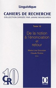 Picture of De la notion à l'énonciation et retour