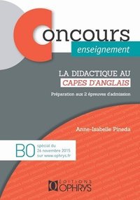 Picture of La didactique au CAPES d'anglais - préparation aux 2 épreuves d'admission