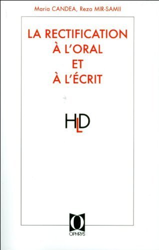 Picture of La rectification à l'oral et à l'écrit