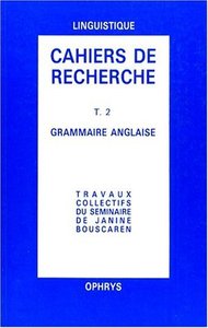 Picture of Travaux collectifs du séminaire de Janine Bouscaren