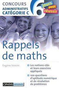 Picture of Rappels de maths - concours administratifs catégorie C