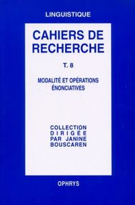 Picture of Modalité et opérations énonciatives