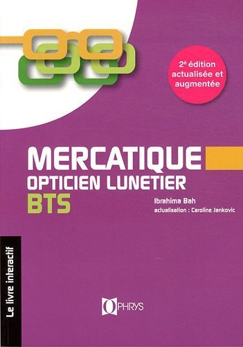 Picture of MERCATIQUE OPTICIEN LUNETIER BTS - LIVRE