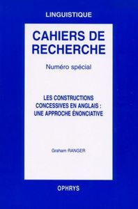 Picture of Les constructions concessives en anglais, une approche énonciative