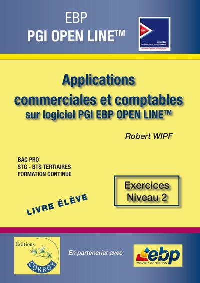 Image de EBP PGI OPEN LINE PME  LIVRE ELEVE  EXERCICES NIVEAU 2  APPLICATION COMMERCIALES