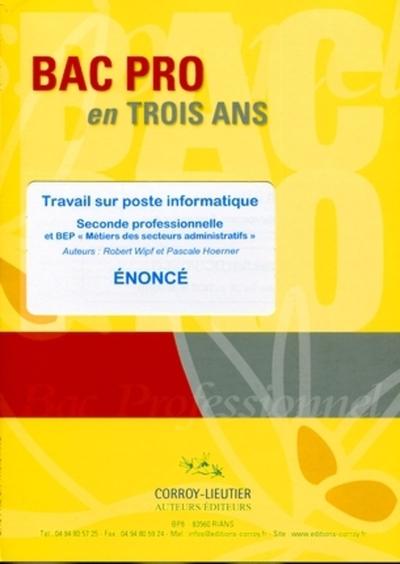 Picture of Travail sur poste informatique - Pochette énoncé