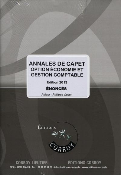 Image de Annales de CAPET  - Énoncé