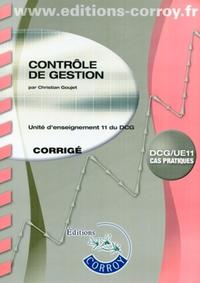 Picture of CONTROLE DE GESTION CORRIGE. UNITE D'ENSEIGNEMENT 11 DU DCG (POCHETTE)