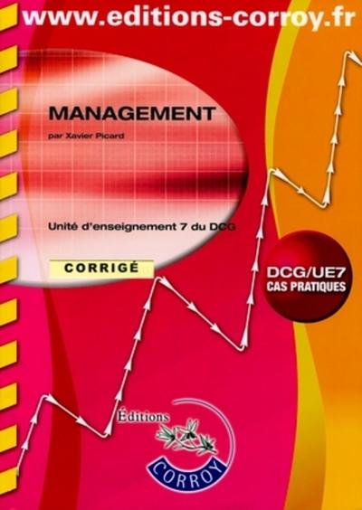 Picture of MANAGEMENT CORRIGE. UE 7 DU DCG (POCHETTE)
