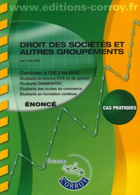 Picture of DROIT DES SOCIETES ET AUTRES GROUPEMENTS ENONCE - CANDIDATS A L'UE 2 DU DCG (POC