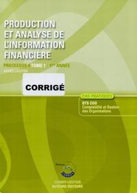 Image de PRODUCTION ET ANALYSE DE L'INFORMATION FINANCIERE. PROCESSU 4 TOME 1 - 1ERE ANNE