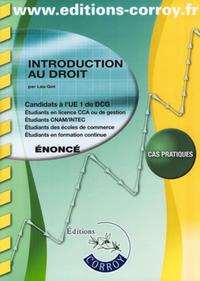 Picture of INTRODUCTION AU DROIT ENONCE - CANDIDATS A L'UE 1 DU DCG (POCHETTE)