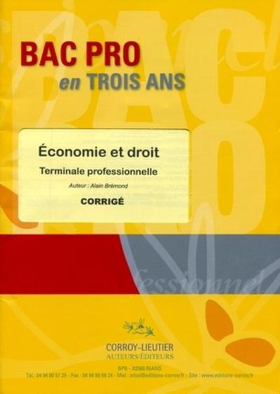 Image de Bac Pro en trois ans - Economie et droit - Corrigé
