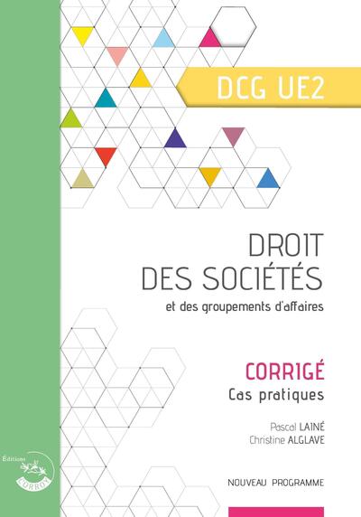 Image de Droit des sociétés et des groupements d'affaires - Corrigé