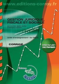 Image de GESTION JURIDIQUE FISCALE SOCIALE - CORRIGE