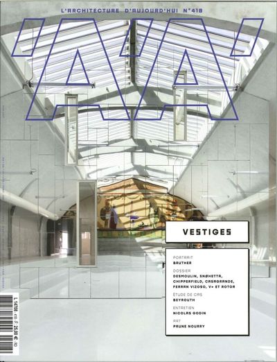 Image de L'Architecture D'Aujourd'Hui N°418 Vestiges Mai 2017