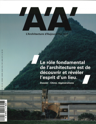 Image de L'Architecture d'aujourd'hui n° 431 Chine, régénérations - juillet 2019