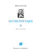 Image de Oeuvre poétique - Volume 2