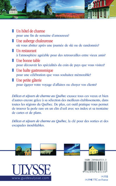 Image de Délices et séjours de charme au Quebec 2e édition