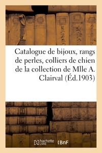 Picture of Catalogue de bijoux, deux rangs de perles, colliers de chien, broches et bagues