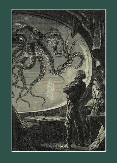 Image de Carnet blanc : Vingt mille lieues sous les mers, Jules Verne, 1871