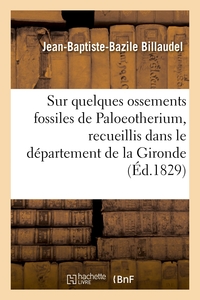 Picture of Note sur quelques ossements fossiles de Paloeotherium, recueillis dans le département de la Gironde