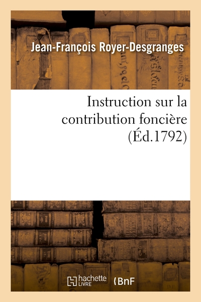 Picture of Instruction sur la contribution foncière