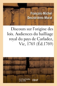 Picture of Discours sur l'origine des loix