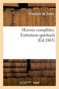 Picture of OEuvres complètes. Entretiens spirituels