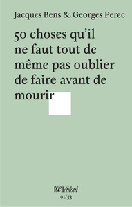 Picture of 50 choses qu'il ne faut tout de même pas oublier de faire avant de mourir