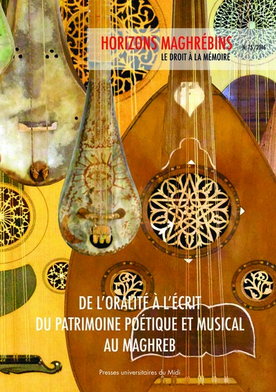 Picture of De l'oralité à l'écrit du patrimoine poétique et musical au maghreb
