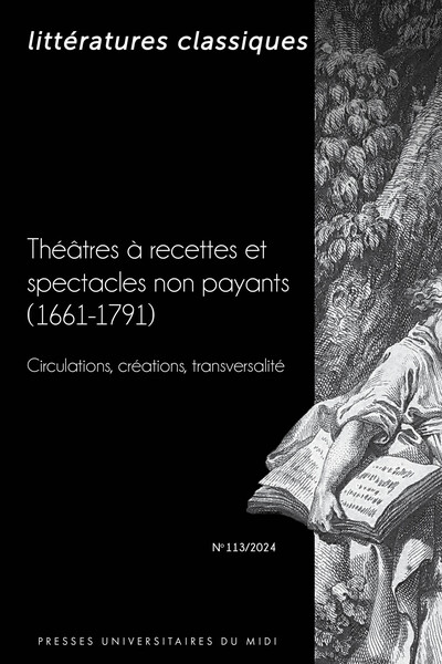 Picture of Théâtres à recettes et spectacles non payants (1661-1791). Circulations, créations, transversalité